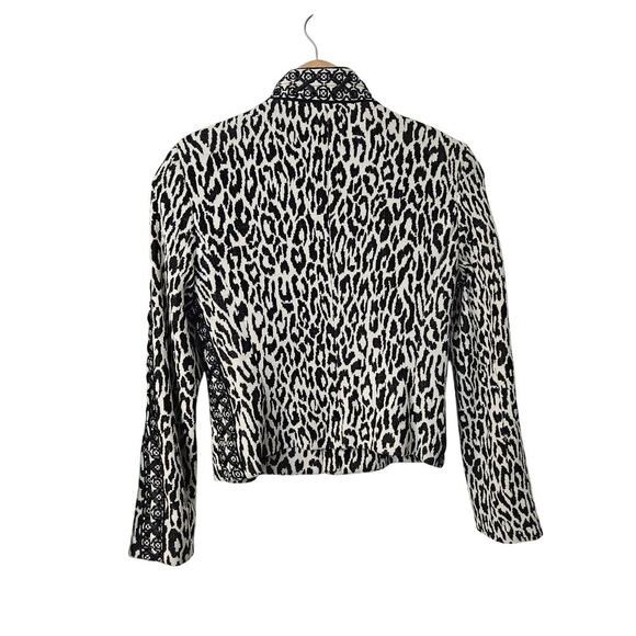 Marchesa Voyage Animal Print Jacket - Picture 10 of 10